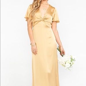 Gold Bridesmaid Dress